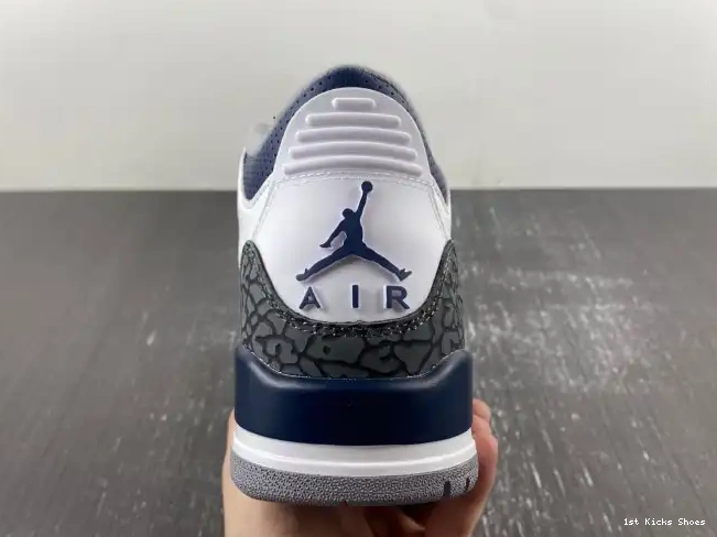 1st Kicks Jordan Air 3 Midnight CT8532-140 Navy 0527